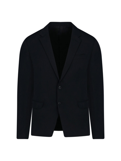 Prada Technical Fabric Single-breasted Suit In Nero