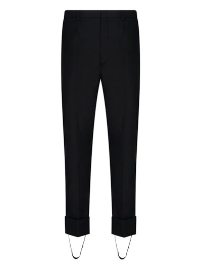 Prada Re-nylon Trousers In Nero