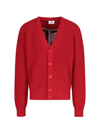 Gcds Logo Cardigan In Rosso