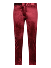 ANN DEMEULEMEESTER VELVET TAILORED TROUSERS