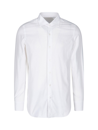 Finamore 1925 Classic Shirt In Bianco