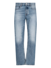 Frame Clean Straight Leg Jeans In Blu