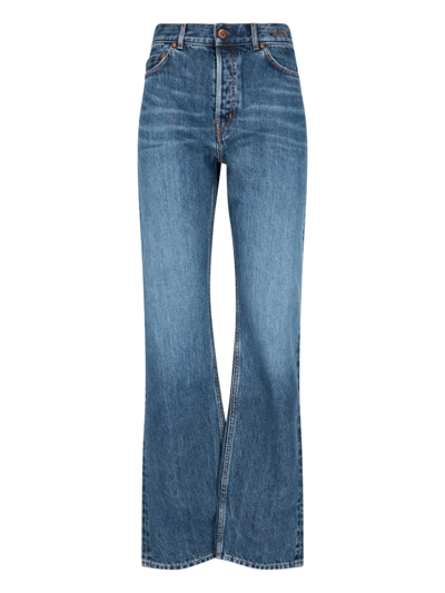 Chloé Wide-bottom Jeans In Blu
