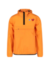 Comme Des Garçons Play Packable Ripstop Anorak K-way In Arancione