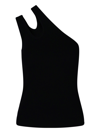 Remain Birger Christensen Tonya Cotton Blend Jersey Tank Top In Nero
