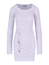 Attico Openwork Minidress In Viola