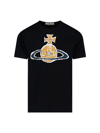 Vivienne Westwood Large Orb Logo-print Cotton T-shirt In Nero