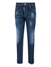 Dsquared2 Straight Leg Jeans In Blu