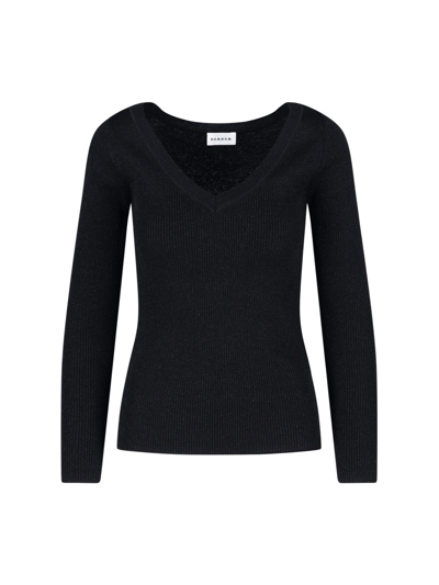 P.a.r.o.s.h Ribbed Sweater In Nero