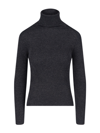 P.a.r.o.s.h Turtleneck Knitted Jumper In Grigio