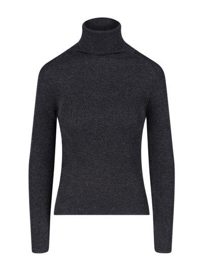 P.a.r.o.s.h Turtleneck Knitted Jumper In Black