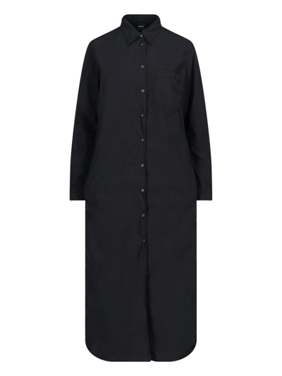 Aspesi Overcoat Shirt In Nero