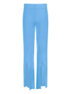 Remain Birger Christensen High-waisted Knitted Trousers In Blu