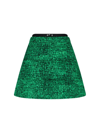 Moncler Textured Green Mini Skirt With Black Waistband And A-line Silhouette In Verde