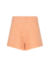 Rotate Birger Christensen Rotate Birgerchristensen Susanna Knit Shorts In Arancione