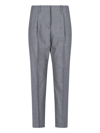 Incotex Slim-cut Tailored Trousers In Grigio