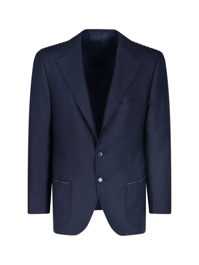 Cesare Attolini Two-button Blazer In Blu