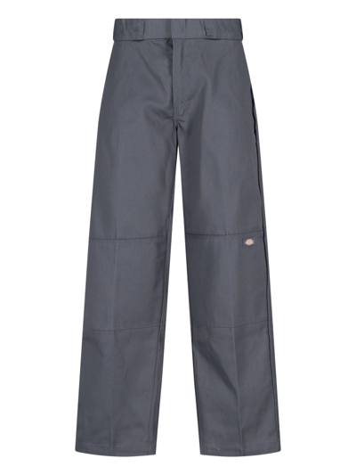 Dickies Straight Leg Trousers In Gray