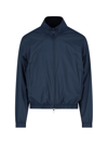 Loro Piana Reversible Windmate Storm System Shell And Cashmere Bomber Jacket In Blue