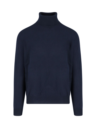 Loro Piana Classic Turtleneck In Blu