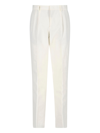 Loro Piana Men's Slim Sport Cotton Dyed Trousers In Bianco