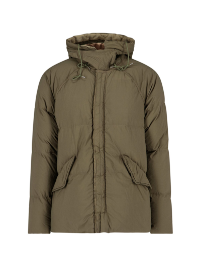 Ten C Artic Down Parka In Green