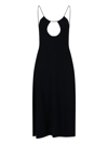 Saint Laurent Cut-out Open-back Dress In Nero