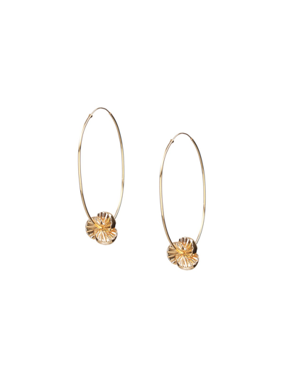 Patou Mandarine Hoop Earrings In Oro