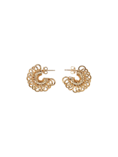 Bottega Veneta "disc" Earrings In Gold