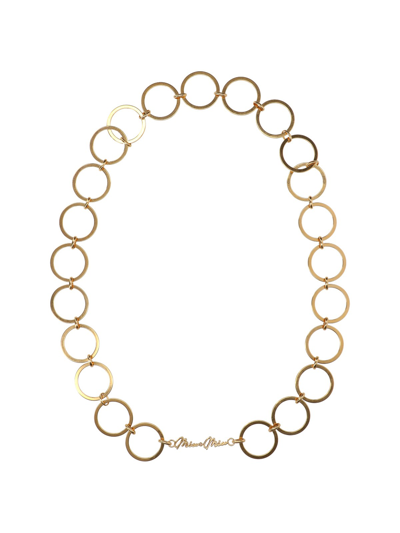 Miu Miu Metal Necklace In Oro