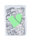 Comme Des Garçons Short Logo-print Socks In Verde
