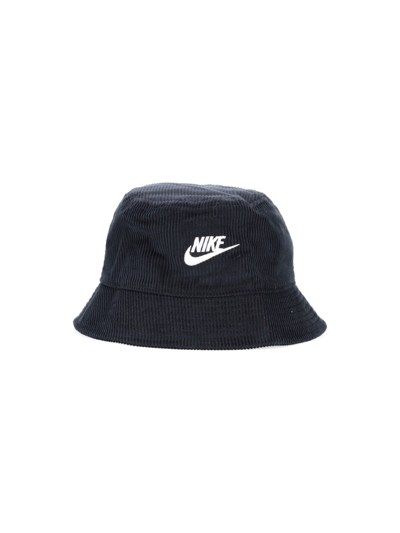 Nike Logo Bucket Hat In Nero