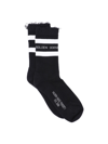 Golden Goose Intarsia-logo Socks In Nero