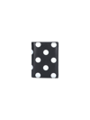 Comme Des Garçons Polka Dot-print Leather Cardholder In Nero