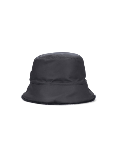 Prada Re-nylon Bucket Hat In Nero