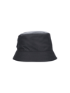 Prada Logo Bucket Hat In Black
