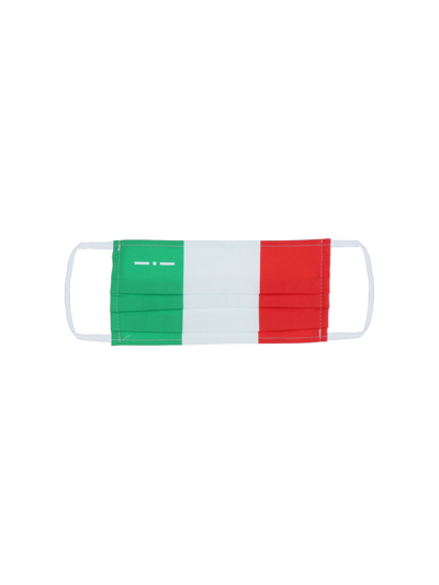 Italia Independent Logo Italian Flag Face Mask In Multi