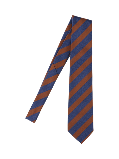 Cesare Attolini Striped Tie In Multi