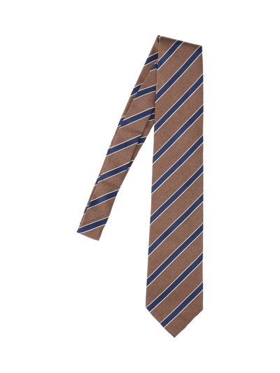 Cesare Attolini Striped Tie In Multi