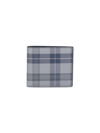 Thom Browne Gray Tartan Wallet In Grigio