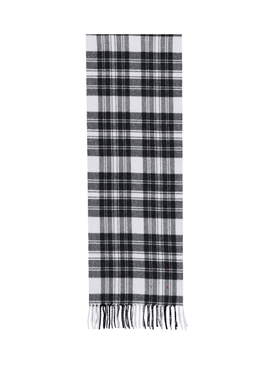 Destin Checked Scarf In Nero