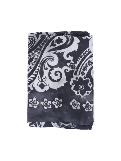 Destin Paisley Scarf In Blu