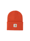 Carhartt Watch Hat Logo-patch Beanie In Arancione