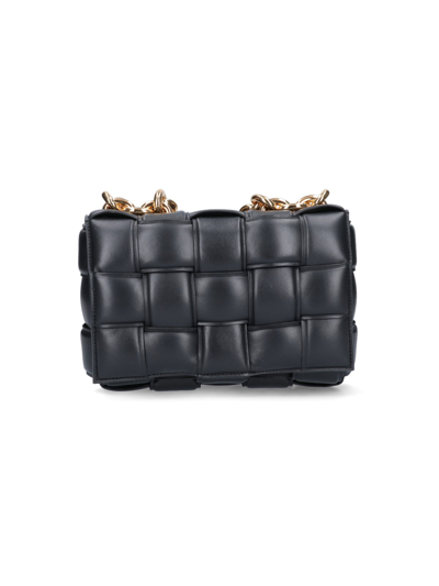 Bottega Veneta 'the Chain Cassette' Bag In Nero