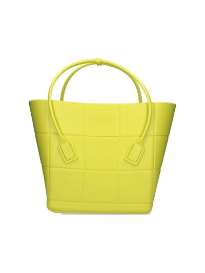 Bottega Veneta 'arco' Large Tote Bag In Giallo