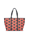 Mcm 'cubic Monogram Jacquard' Shopper Bag In Rosso