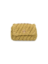 Tory Burch 'kira' Crochet Mini Bag In Verde