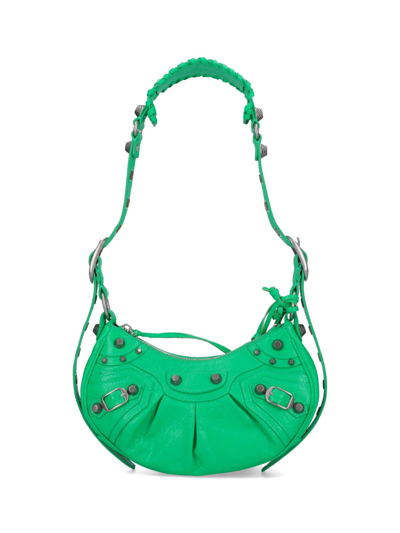 Balenciaga Green Xs 'le Cagole' Shoulder Bag