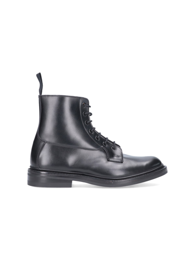 Tricker's Burford Derby Ankle Boot In Nero