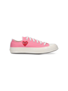 Comme Des Garçons Play Comme Des Garcons Play X Converse Chuck Taylor All Star Canvas Low-top Sneakers In Rosa